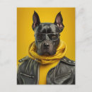 Search for black glasses postcards Dog