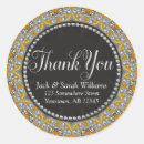 Search for silver and gold wedding stickers Thank you