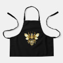 Search for gold foil aprons Black