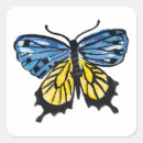 Search for butterfly flag stickers Blue and yellow