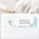 Search for snowflake baby shower return address labels Boy