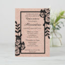 Search for black rose gold quinceanera invitations Butterfly