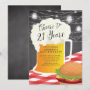 Search for bbq 21st birthday invitations For him