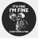 Search for everythings fine stickers Halloween