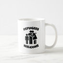 Search for refugees mugs Protest