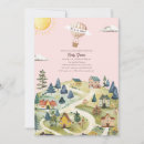 Search for pink balloon invitations Hot air balloon
