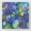 Search for alcohol ink clocks Purple