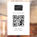 Search for restaurant business window decals Qr code
