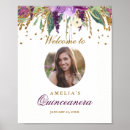Search for quinceanera welcome signs Floral