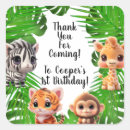 Search for zebra print birthday stickers Tiger