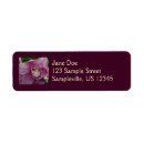 Search for purple orchid return address labels Floral