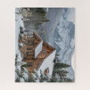Search for log cabin puzzles Mountains
