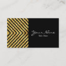 Search for zigzag business cards Glitter