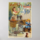 Search for antique sewing machine posters Victorian