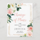 Search for postponed bridal shower invitations Floral