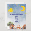 Search for blue moon baby shower invitations Blue and gold
