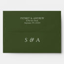 Search for green wedding envelopes Spring summer fall winter