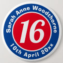 Search for 16th birthday badges 16 years old