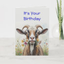 Search for funny goat birthday cards Old