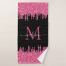 Search for hot pink bath towels Black