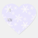 Search for purple snowflakes stickers White
