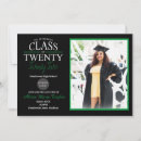 Search for green and black graduation invitations University
