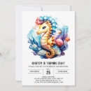 Search for seahorse invitations Seashells
