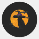 Search for scary black cat stickers Witch