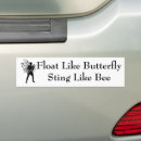 Search for boxing bumper stickers Black
