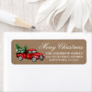 Search for farmhouse return address labels Red and green