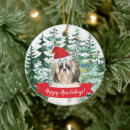 Search for shih tzu christmas tree decorations Puppy