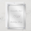 Search for silver 75th birthday invitations Diamond