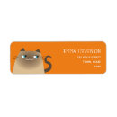 Search for orange return address labels Kitten