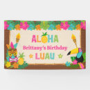 Search for hawaiian birthday banners Pink