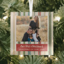 Search for stripe christmas tree decorations Red