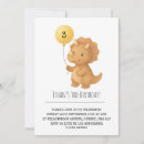 Search for triceratops birthday invitations Yellow
