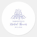 Search for modern bridal shower stickers Cute