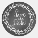 Search for blackboard wedding stickers Wreath