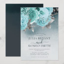 Search for dusty blue and silver wedding invitations Typography