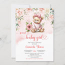 Search for sweet baby baby girl shower invitations Pink flowers