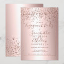 Search for gold foil engagement party invitations Typography