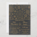 Search for gold snowflakes invitations Glitter