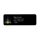 Search for paris return address labels Eiffel tower