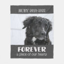 Search for pet memorial blankets Remembrance