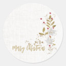 Search for white poinsettia stickers Holiday party