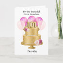 Search for 101st birthday cards One hundred and one