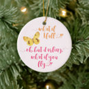 Search for yellow butterflies christmas tree decorations Pink