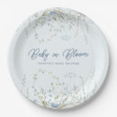 Search for blue flower plates Baby in bloom