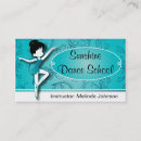 Search for dance instructor business cards Ballerina