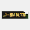 Search for tiger bumper stickers Wild